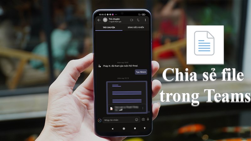 Chia sẻ file trong Teams