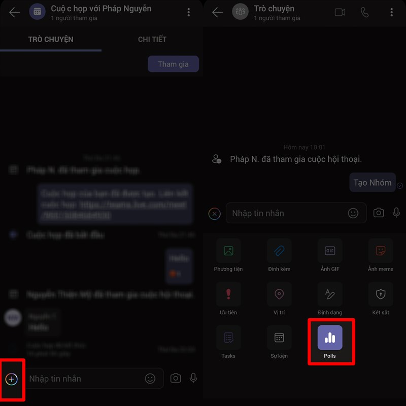 Cách tạo vote trong Teams