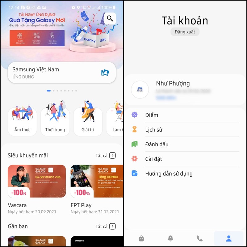 Cách cập nhật ứng dụng Galaxy Gift mới Cách cập nhật ứng dụng Galaxy Gift mới