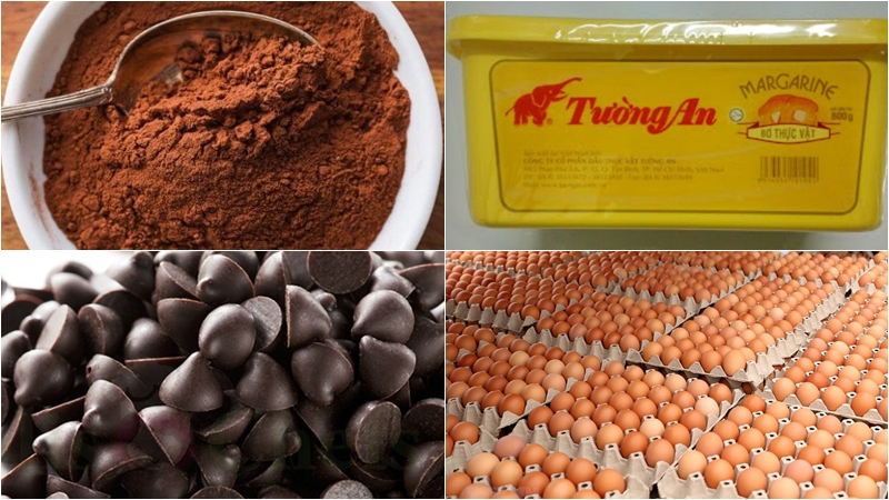 Nguyên liệu làm bánh Chocolate