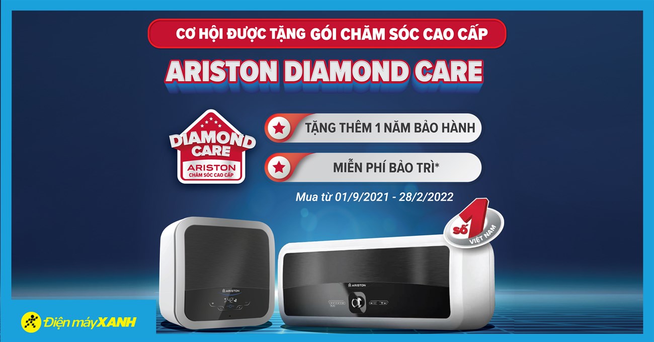 Mua bình nóng lạnh Ariston - Nhận ngay gói chăm sóc khách hàng cao cấp