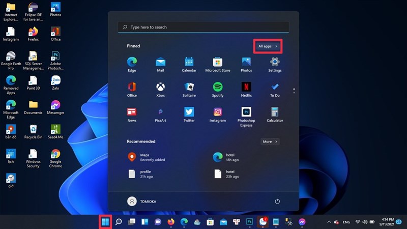 cách gỡ ứng dụng trên Windows 11