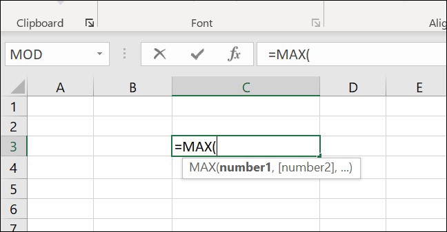 Công thức hàm MAX