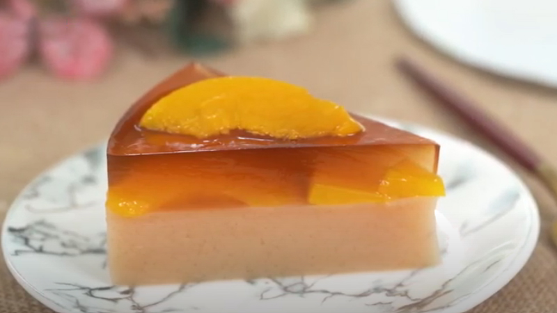 Bánh thạch trà đào thơm ngon
