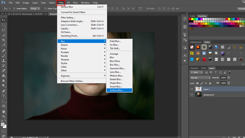 Cách làm mịn da trong Photoshop