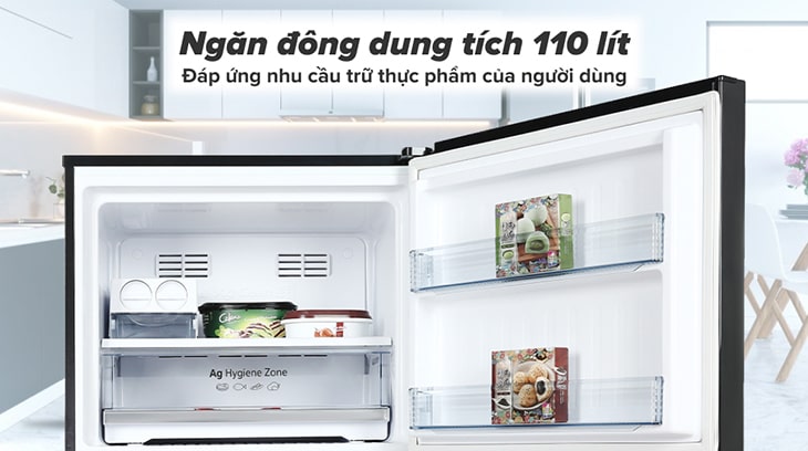 Đánh giá chi tiết tủ lạnh Panasonic truongptdtntthptdienbiendong.edu.vner 405 lít NR-TX461GPKV - Dung tích ngăn đông