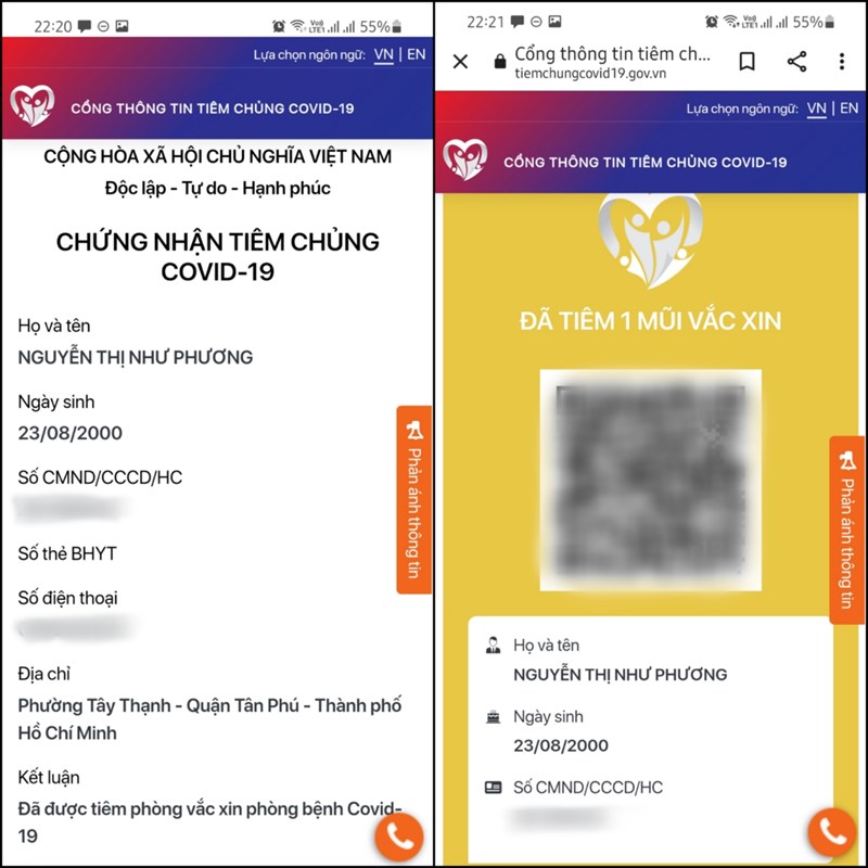Cách kiểm tra chứng nhận tiêm chủng vaccine online
