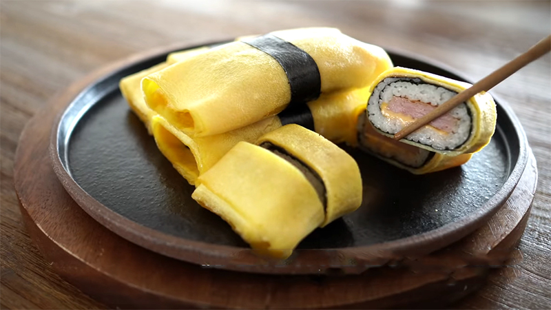 Sushi trứng vừa bắt mắt, vừa cực kỳ thơm ngon