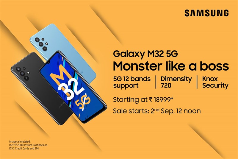 Galaxy M32 5G có giá tại Ấn Độ từ 6.5 triệu đồng.