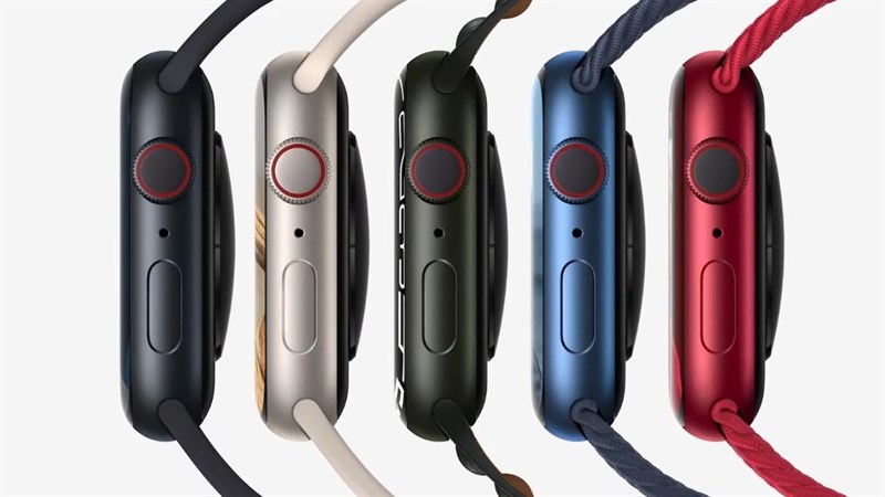 Apple Watch Series 7 còn được thêm các màu sắc mới bắt mắt hơn.