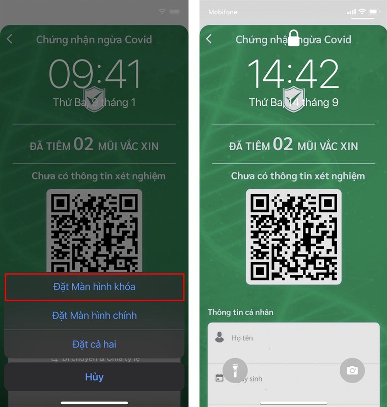 Cách cài chứng nhận tiêm vaccine Covid-19 làm hình nền