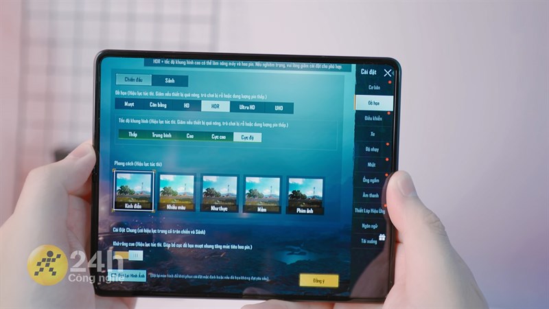 Nếu bạn thích chơi PUBG Mobile với 90 FPS thì có thể giảm đồ họa xuống mức HDR là được. Nếu bạn thích chơi PUBG Mobile với 90 FPS thì có thể giảm đồ họa xuống mức HDR là được.
