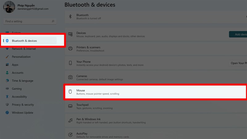 Tùy chỉnh chuột