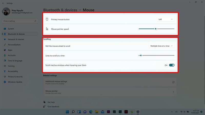 Tùy chỉnh chuột