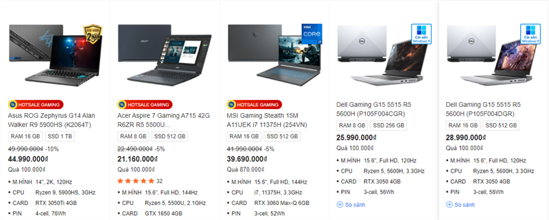 GIÁ BÁN LAPTOP TẠI TGDĐ GIÁ BÁN LAPTOP TẠI TGDĐ