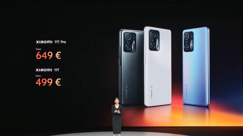 Giá bán khởi điểm của Xiaomi Mi 11T và Xiaomi Mi 11T Pro