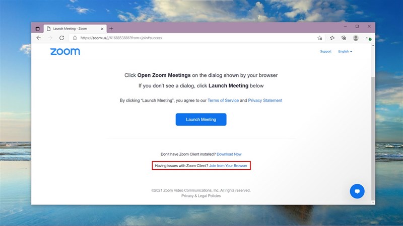 cách khắc phục lỗi 1132 trên Zoom