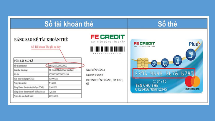 Bảng sao kê thẻ tín dụng FE Credit gồm những thông tin nào?