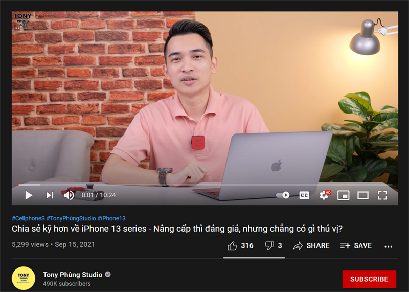 Nhận định về iPhone 13 Series của reviewer Tony Phùng