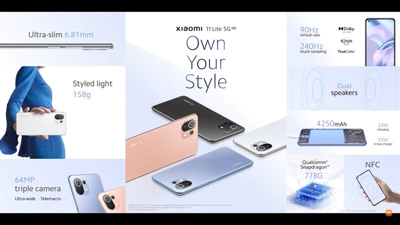 Xiaomi Mi 11 Lite 5G NE ra mắt Xiaomi Mi 11 Lite 5G NE ra mắt
