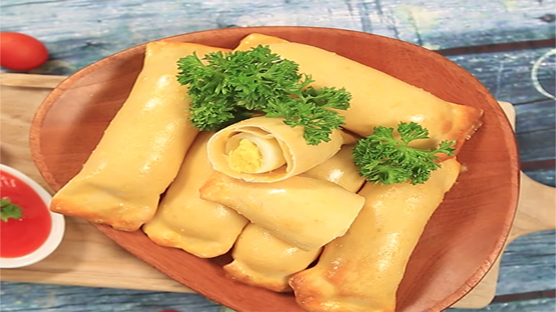 Bánh phô mai bọc trứng cút nướng