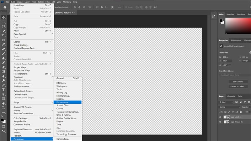lỗi không lưu được ảnh trong photoshop