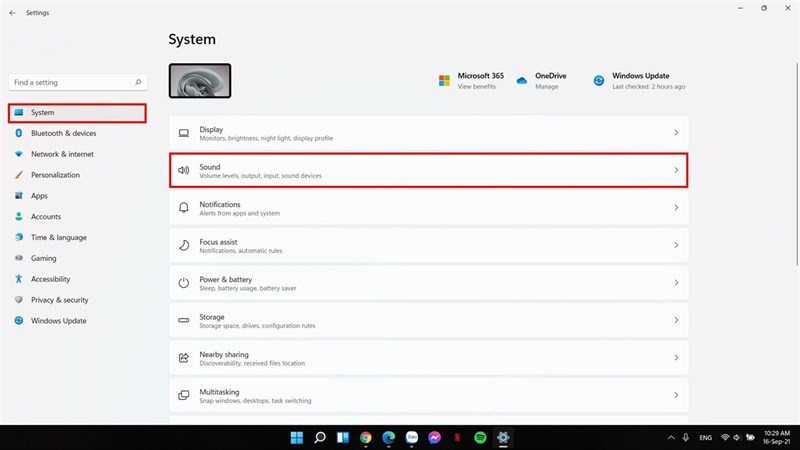 cách lựa chọn đầu vào âm thanh trên máy tính windows 11