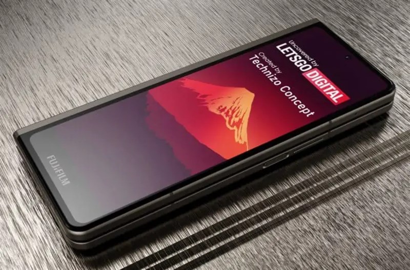 Lộ ảnh render điện thoại gập của Fujìilm với thiết kế giống... Lộ ảnh render điện thoại gập của Fujìilm với thiết kế giống...