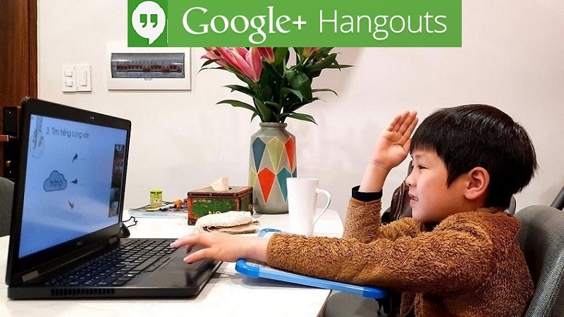 Học trực tuyến qua Hangouts