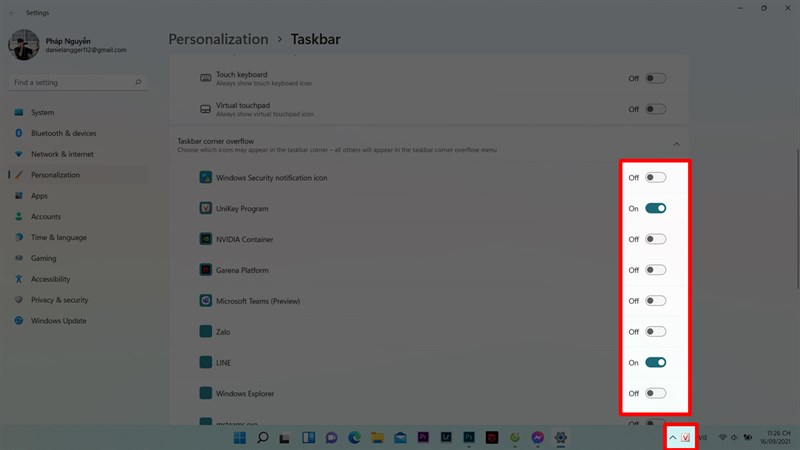 Ẩn thanh Taskbar