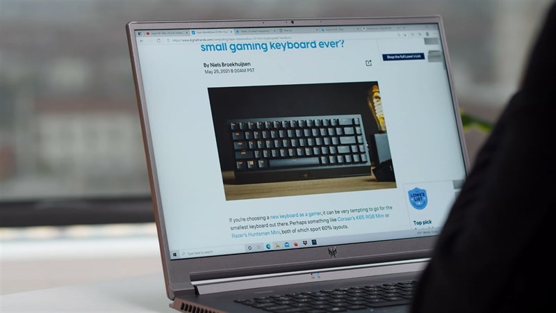 Dung lượng RAM lên đến 16 GB giúp chiếc laptop gaming của Acer có thể cân được nhiều tác vụ cùng một lúc. Nguồn: Digital Trends. Dung lượng RAM lên đến 16 GB giúp chiếc laptop gaming của Acer có thể cân được nhiều tác vụ cùng một lúc. Nguồn: Digital Trends.