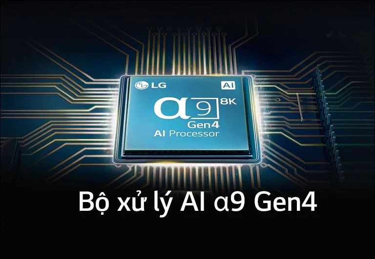 13 điểm nhấn trên dòng tivi OLED evo của LG 2021 mà bạn nên biết > Bộ xử lý α9 Gen4 4K AI
