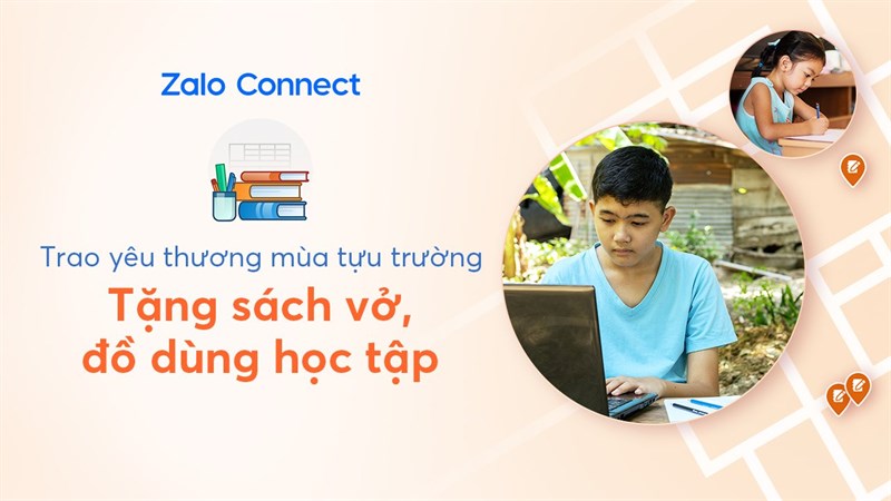 Cách yêu cầu nhận hỗ trợ đồ dùng học tập bằng Zalo Connect Cách yêu cầu nhận hỗ trợ đồ dùng học tập bằng Zalo Connect