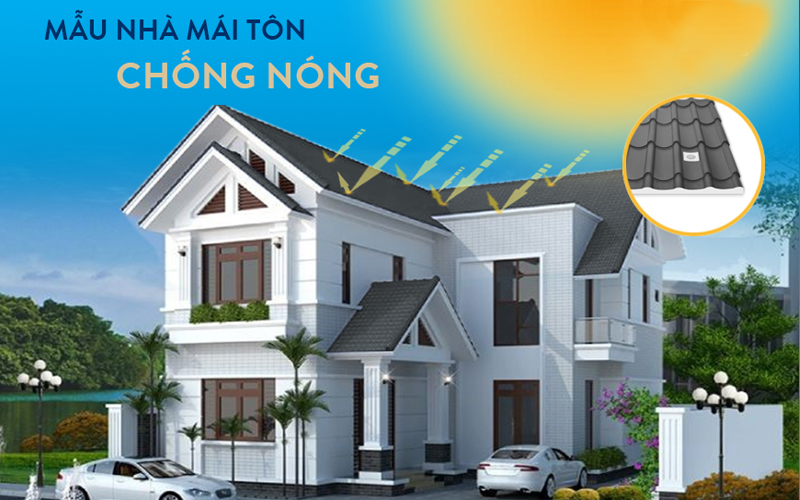 Dùng các mẫu mái tôn chống nóng