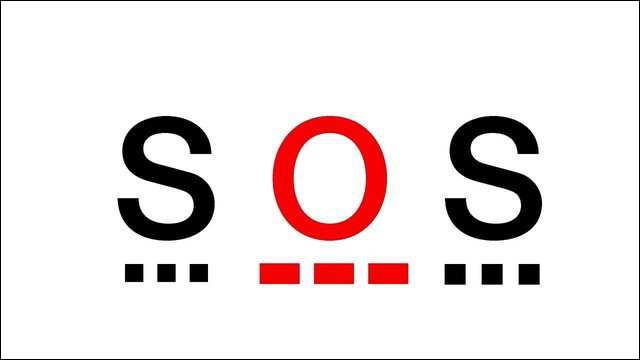 SOS sử dụng để thể hiện tín hiệu cần trọ giúp, khẩn cấp và nguy hiểm