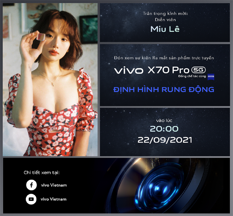 Đếm ngược sự kiện ra mắt Vivo X70 Pro ở Việt Nam, thiết bị có gì mới?
