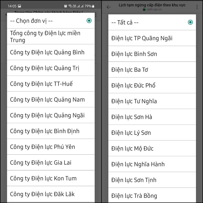 Cách xem lịch cúp điện trên Zalo Cách xem lịch cúp điện trên Zalo