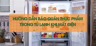 Hướng dẫn bảo quản thực phẩm trong tủ lạnh khi mất điện