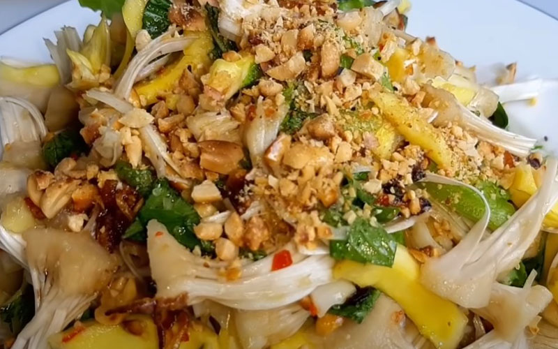 How to make delicious and attractive vegetarian jackfruit salad