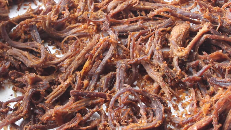 3 ways to dry delicious spicy shredded beef