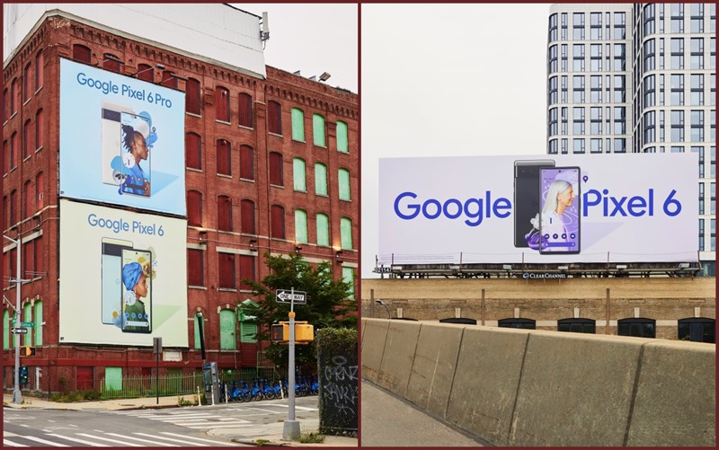 Hình ảnh quảng cáo Google Pixel 6 và Pixel 6 Pro xuất hiện khắp nơi ở New York