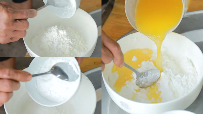 Quá trình làm hỗn hợp nước cam