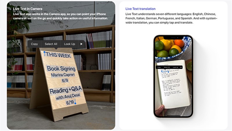 iOS 15 đi kèm với tính năng Live Text iOS 15 đi kèm với tính năng Live Text