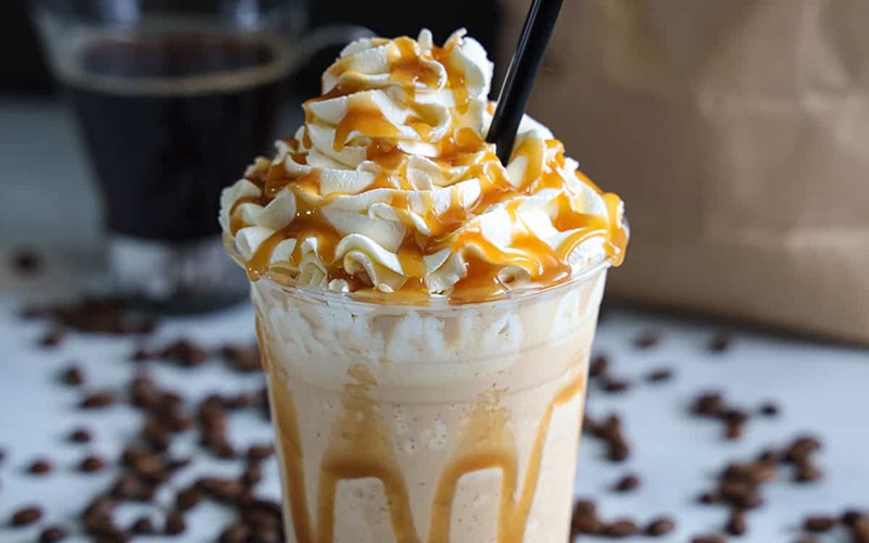 Caramel frappuccino béo vị kem, đắng vị cà phê