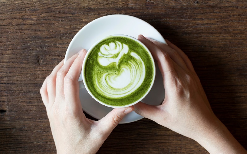 Green tea latte cực kỳ hấp dẫn