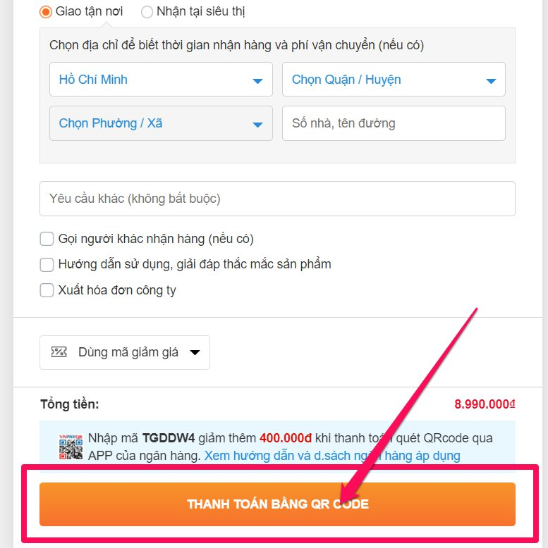 Các bước mua sắm Samsung Galaxy Watch 4, giảm ngay 400K khi thanh toán qua VNPAY Các bước mua sắm Samsung Galaxy Watch 4, giảm ngay 400K khi thanh toán qua VNPAY
