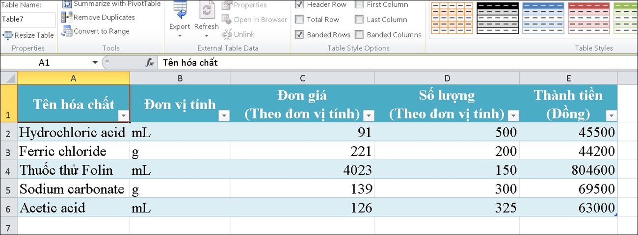 Cách tạo bảng trong excel đơn giản và dễ thực hiện nhất