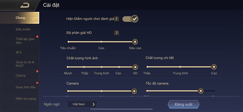 setting Liên Quân trên iPhone XR setting Liên Quân trên iPhone XR