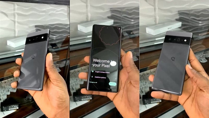 Pixel 6 Pro lộ video trên tay: Mặt lưng bóng, vuông vức sang trọng Pixel 6 Pro lộ video trên tay: Mặt lưng bóng, vuông vức sang trọng