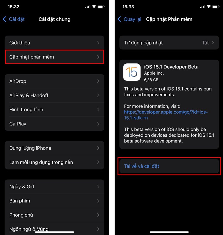 Cách cập nhật iOS 15.1 Beta 1 Cách cập nhật iOS 15.1 Beta 1